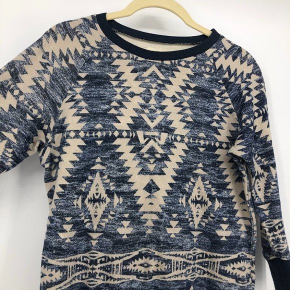 Denim&Supply Ralph Lauren blue Aztec print jumper - Picture 5 of 14